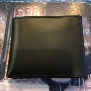 Black leather wallet